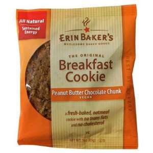Erin Bakers Breakfast Cookie Peanut Butter Chocolate Chunk, Vegan, 12 