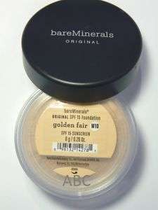 Bare Escentuals Minerals Foundation 8 G XL GOLDEN FAIR 098132128112 