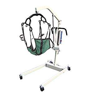 Bariatric Electric Patient Lift Six Point Cradle Rechargeable Battery 