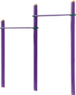 The Pull Up Bar / Horizontal Bar come in sets of two cross bars that 