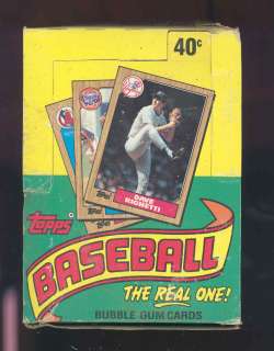 1987 Topps Baseball Wax Box 36 Packs Barry Bonds Mark McGwire Rookie 