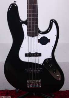   American Standard Jazz Bass Fretless Black Electric J Bass Guitar New