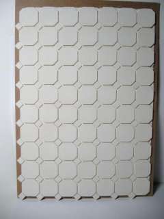 Cast Plaster Floor Tiles White Octagonal Tiles