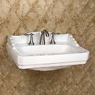 Pollux Dual Basin Wall Mount Resin Sink   White Matte items in 