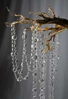 Hand Strung Acrylic Faceted Bead Garland Wedding Decor  
