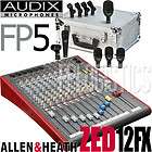 Allen Heath ZED 12FX Mixer Audix FP5 Drum Mic Pack f2 f5 ZED12FX Mix 