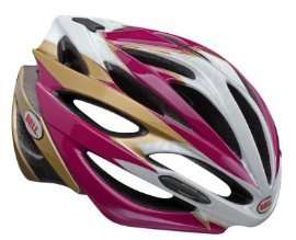Bell Array Bicycle Helmet Fuchsia Gold Leopard Large  