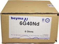 PAIR OF BEYMA 6G40ND 6.5 8 OHM 680w MID BASS SPEAKERS 613815564003 