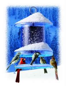 NEW LARGE 4 QT ALL WEATHER BIRD FEEDER STORM PROOF  