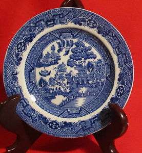 Allertons China ~ Willow (Blue Smooth) ~ Bread/Dessert Plate 