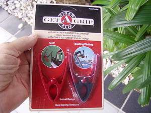 CIGAR CLIP  RED GET A GRIP CLIP FOR GOLF FISHING BOATING  