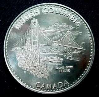British Columbia Canada Lions Gate Bridge Kwakiutl Totem Token Medal 