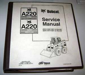 Bobcat A220 Turbo Skid Steer Loader Service Manual book  