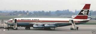707 British Eagle Boeing 707 Airplane Wood Model FS  
