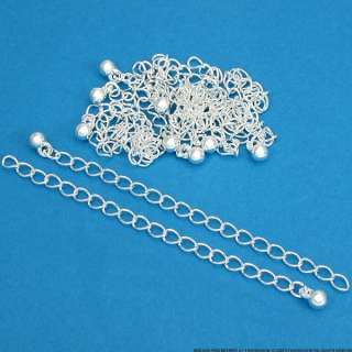 10 Silver Plated Necklace Chain Extenders Jewelry 3  
