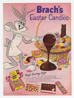 1959 Bugs Bunny Brachs Easter Candies Candy Print Ad  