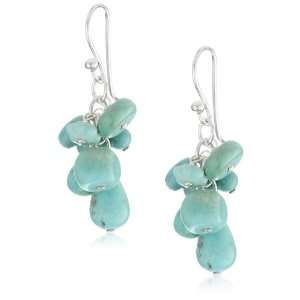   Barse Sterling Silver Arabesque Turquoise Beaded Earrings Jewelry