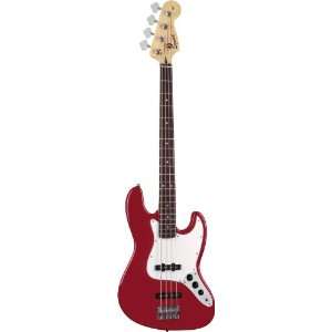   Squier by Fender Affinity Jazz Bass, Metallic Red Musical Instruments