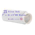 16 1/2 Sump Pre Filter Sock 200 Micron Felt Bag  