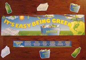 Recycle Go Green Banner Teacher Bulletin Board Border  