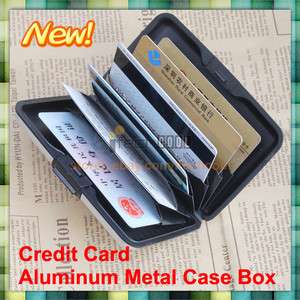   Aluminum Metal Case Box Wallet Holder Name Credit Business ID Card