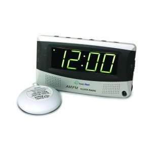  Large Display Alarm Clock With AM/FM Radio and Sonic Boom 
