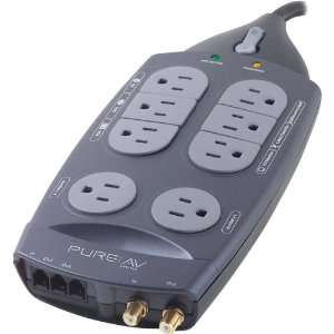  Belkin PureAV Home Theater 8 Outlet Surge Protector 