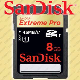   Extreme Pro SDHC Memory Card 45MB/s 300X SD Class10 UHS 1 8G  