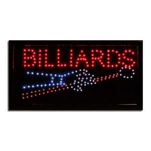  LED Neon Lighted Billiards Sign   Pool Table Sign Office 