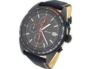    Dkny Chronograph Leather Band 50M Mens Watch NY1399