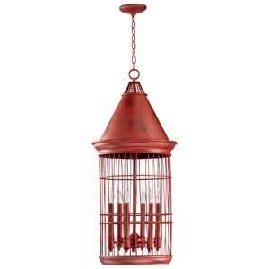  Cyan Design 04753 Bird Cages Conical Red Pendant