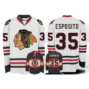  Chicago Blackhawks Authentic NHL Jerseys #35 ESPOSITO WHITE Jersey 