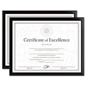   Frames w/Certificates, Set of 2, 8 1/2 x 11, Black