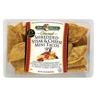 Don Miguel Gourmet Shredded Steak & Cheese Mini Tacos 15 ctOpens in 