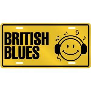 NEW  SMILE    I LISTEN BRITISH BLUES ROCK  LICENSE PLATE SIGN MUSIC
