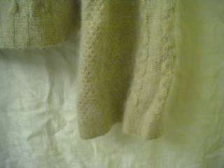 CAROLE LITTLE Oatmeal Tan Angora Turtleneck Sweater M  