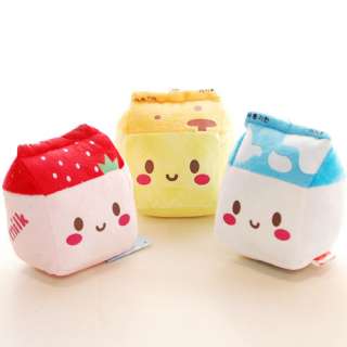 Milk Carton Plush /w suctioncup Kawaii mini pillow  