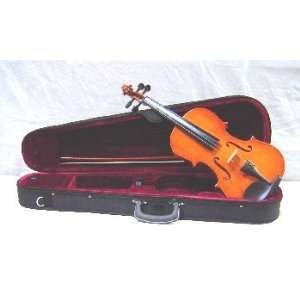  with Case + Bow + Accessories   Natural Color Musical Instruments