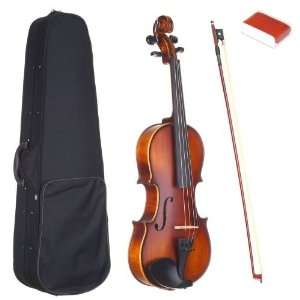  Size Violin with Case, Bow, and Rosin   Natural Musical Instruments