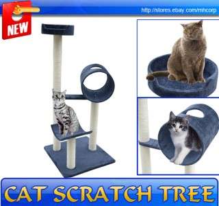 New Kitty Cat Tree Condo Post Cat Scratcher Tower Toy Climber Pet 