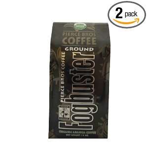 Pierce Brothers Organic Fogbuster Whole Bean Coffee, 12 Ounce Bags 
