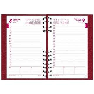 Brownline 2012 CoilPro Daily Planner, Red, 8 x 5 Inches (CB634C.RED 