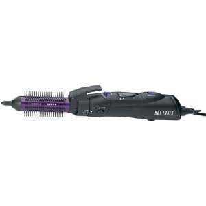 HOT TOOLS 1079 Hot Air Brush With Retractable Bristles, Black/Purple 