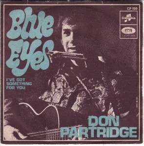 RARE DON PARTRIDGE BLUE EYES FRENCH 60S 7  