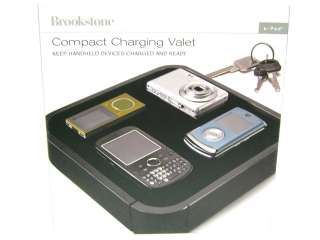 Brookstone Compact Charging Valet E Pad BLACK NEW 883594025037  