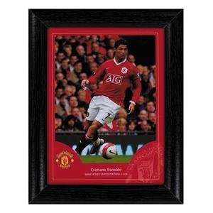  Manchester United Ronaldo 8 x 6 Framed Print (postcard 