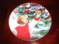 Donald Zolan Children at Christmas Lot of 4 Collectors Plates  