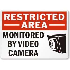  Restricted Area Monitored By Video Camera (with graphic 