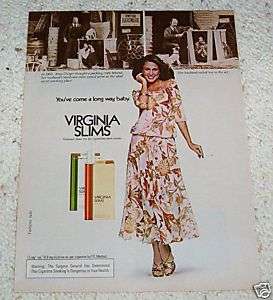 1979 ERIN GRAY smoking   Virginia Slims Cigarettes AD  