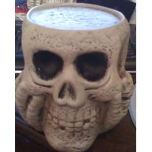   Ceramic Piller Candle Holder Gothic Halloween Decor